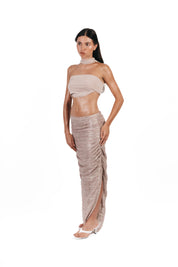 Jupe Sarouel Lurex plissé