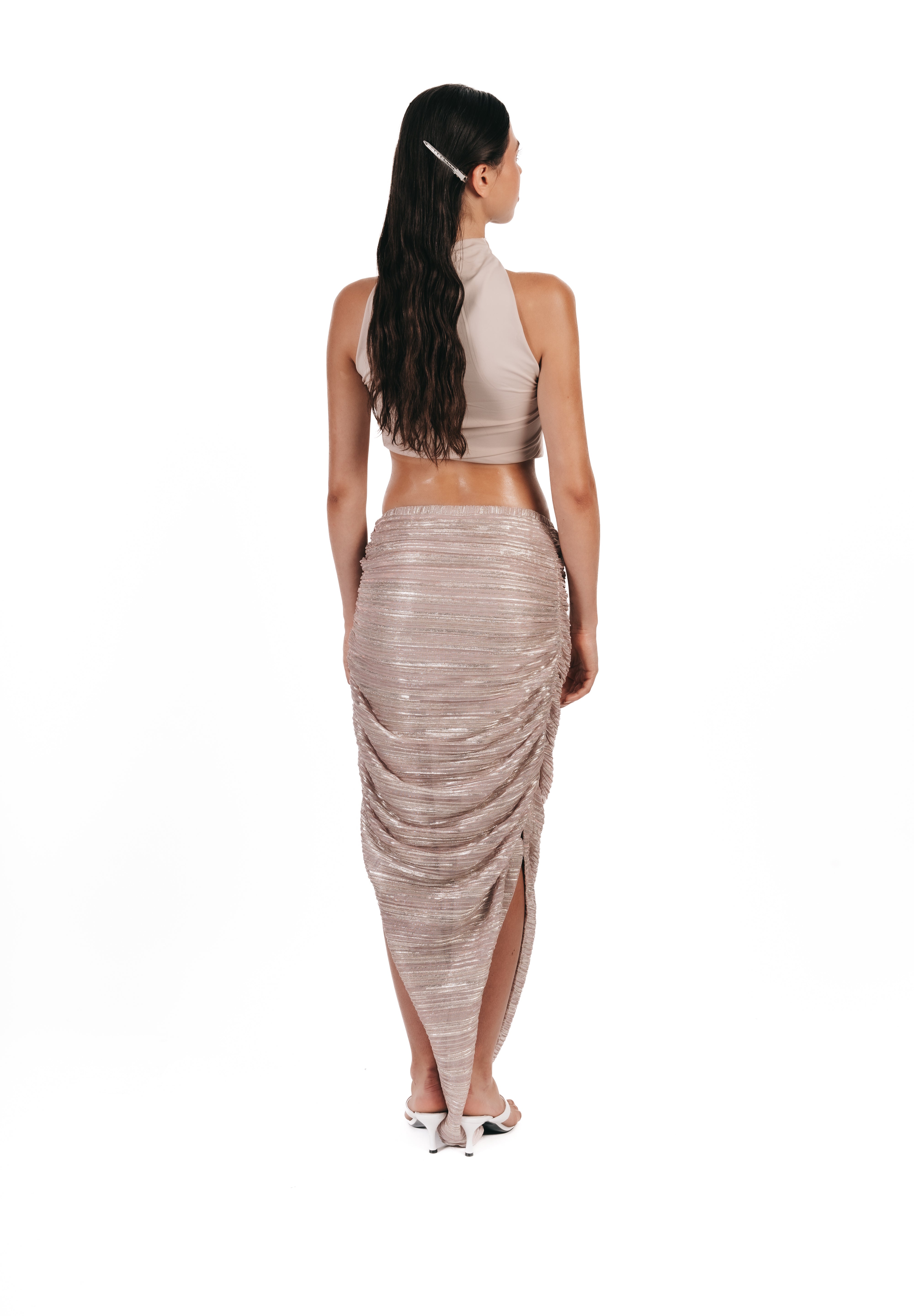 Jupe Sarouel Lurex plissé