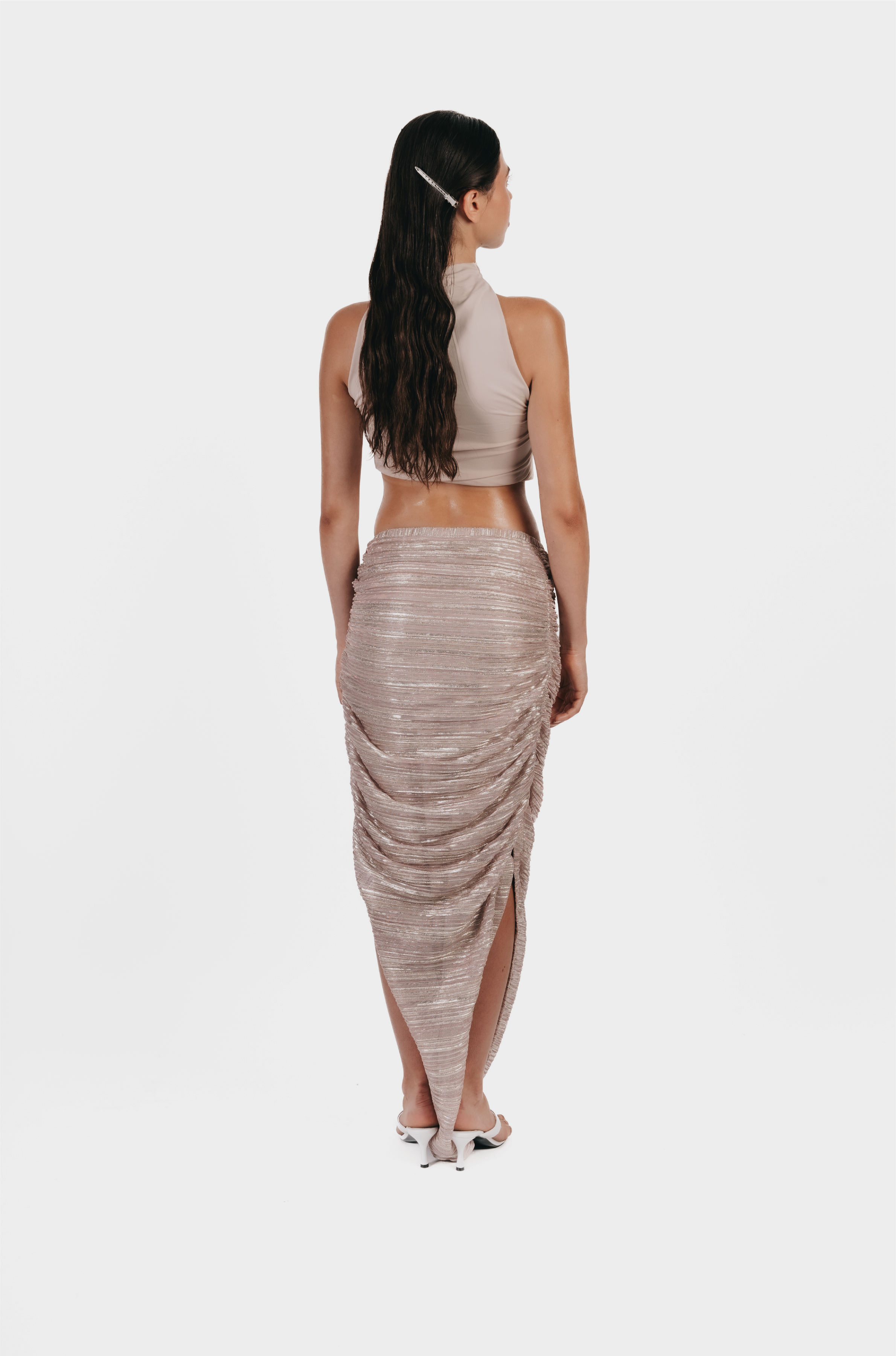 Jupe Sarouel Lurex plissé