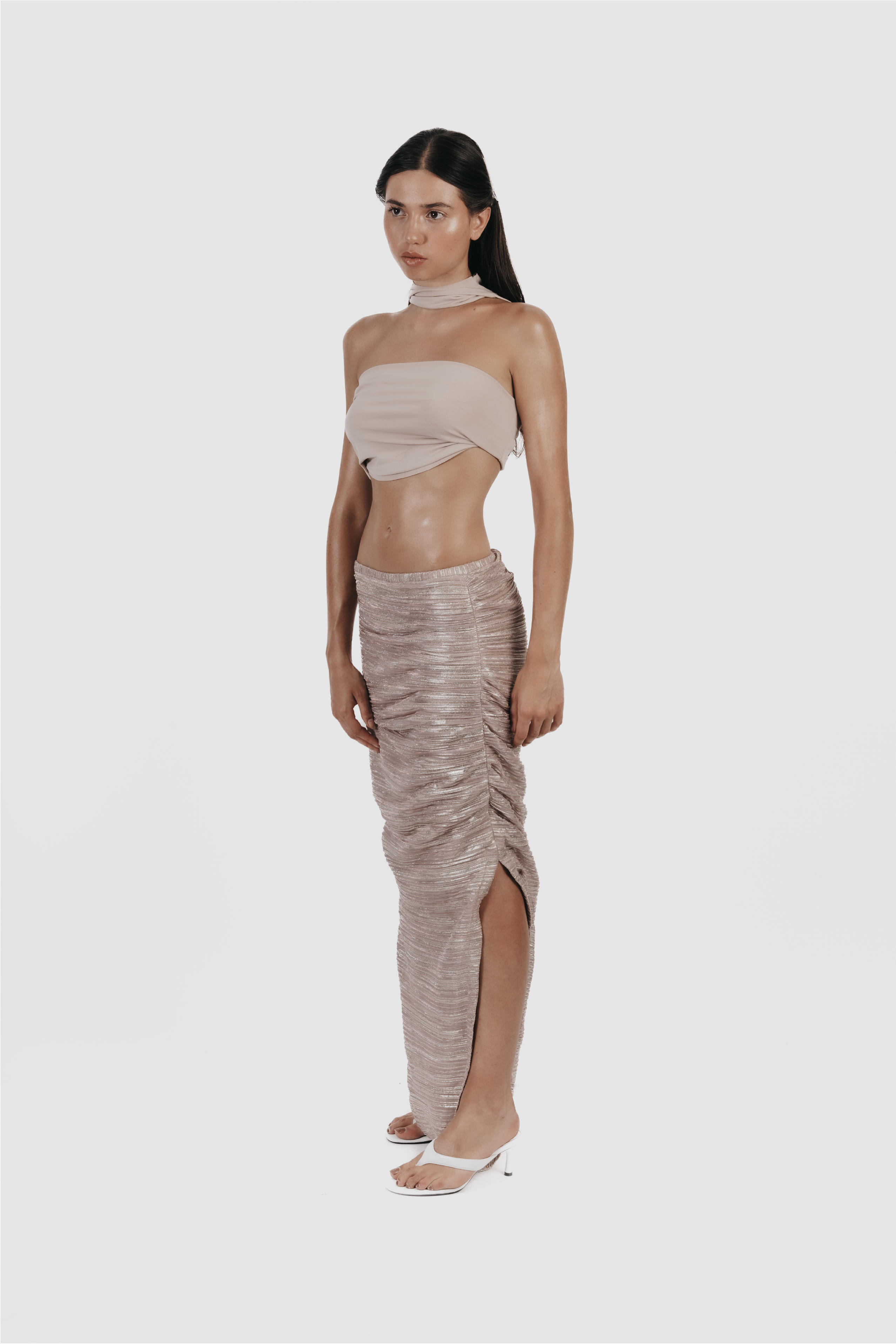 Jupe Sarouel Lurex plissé